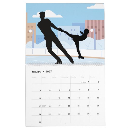 12 Monatskalender Kalender (Jan 2027)