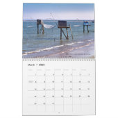 12 month calendar of seaside of France Kalender (Mär 2026)