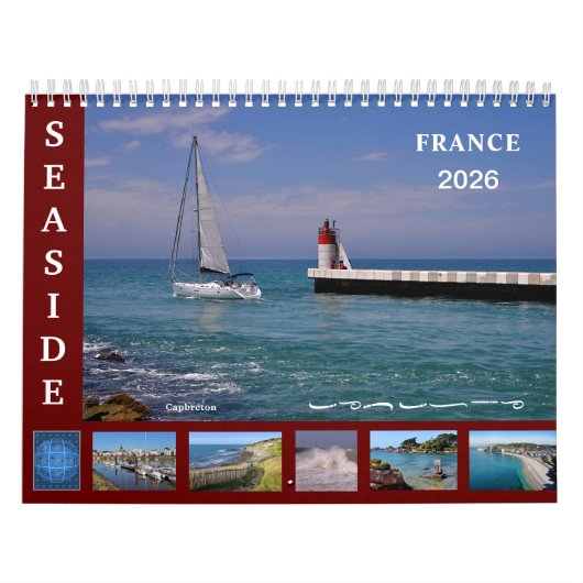 12 month calendar of seaside of France Kalender (Titelbild)