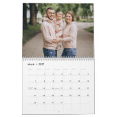 12 Month Family Custom Photo Kalender (Mär 2027)