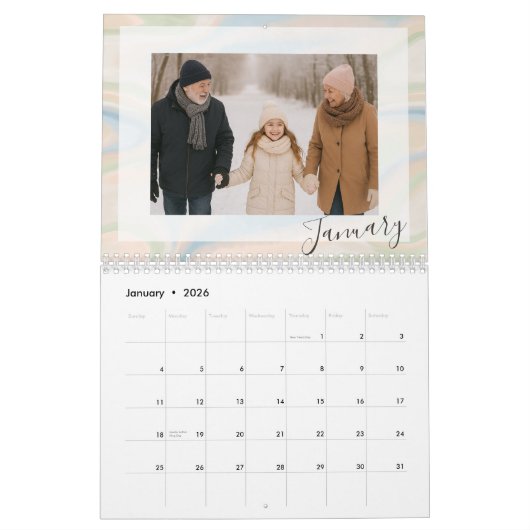 12-Month Photo Calendar – Grandparent Gift Kalender (Jan 2026)