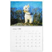 12 Month West Highland Terrier Dogs Westies Gesche Kalender (Jan 2026)