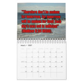 12-Month Words of Jesus Biblical Scripture Verses Kalender (Mär 2027)