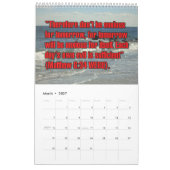 12-Month Words of Jesus Biblical Scripture Verses Kalender (Mär 2027)