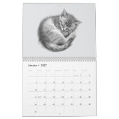 12 Months of Adorable Pencil Drawing Kittens Kalender (Jan 2027)