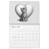 12 Months of Adorable Pencil Drawing Kittens Kalender (Feb 2027)