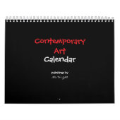 12 months of contemporary abstract artwork kalender (Titelbild)