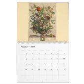 12 Months Of Flowers Baroque Rococo Botanical Art Kalender (Feb 2026)