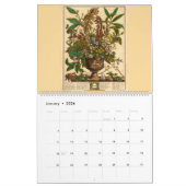 12 Months Of Flowers Baroque Rococo Botanical Art Kalender (Jan 2026)