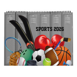 12 Months of Sports 2026 Calendar Kalender