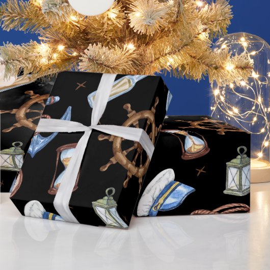 #12 Nautical Haven Wrapping Paper "Big Size" Geschenkpapier (Feiertage)