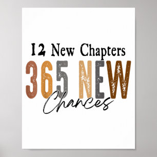 12 neue Kapitel 365 neue Chancen Familie Poster