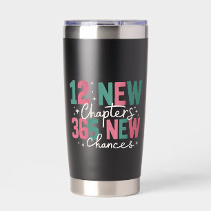 12 neue Kapitel 365 neue Chancen Inspirierend Thermobecher