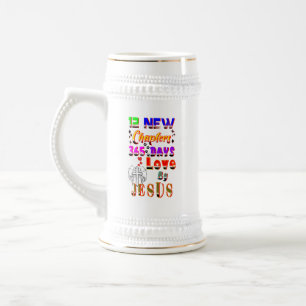 12 neue Kapitel 365 Tage Liebe durch Jesus Bierglas