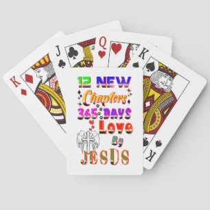 12 neue Kapitel 365 Tage Liebe durch Jesus Spielkarten
