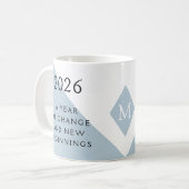 12. Neujahrsvorsatz für 2026 Jahr des Wandels  Kaffeetasse (Vorderseite Links)