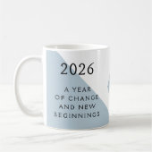 12. Neujahrsvorsatz für 2026 Jahr des Wandels  Kaffeetasse (Links)