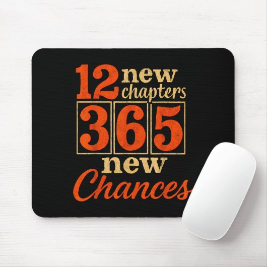 12 New Chapters 365 Chances Motivational Mousepad (Mit Mouse)