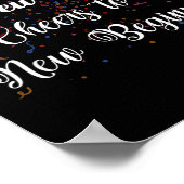 12 New Chapters 365 New Chances Cheers To New Begi Poster (Ecke)