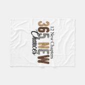 12 New Chapters 365 New Chances Fleecedecke (Vorderseite (Horizontal))