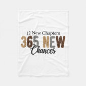 12 New Chapters 365 New Chances Fleecedecke (Vorderseite)