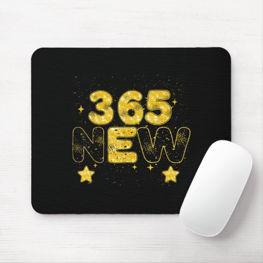 12 New Chapters 365 New Chances Happy New Year 202 Mousepad (Mit Mouse)