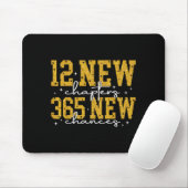 12 New Chapters 365 New Chances Happy New Year Par Mousepad (Mit Mouse)
