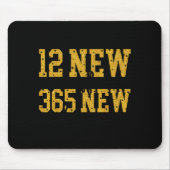 12 New Chapters 365 New Chances Happy New Year Par Mousepad (Vorne)