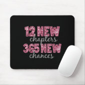 12 New Chapters 365 New Chances Happy New Year Par Mousepad (Mit Mouse)