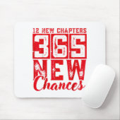 12 New Chapters 365 New Chances New Year's Eve 202 Mousepad (Mit Mouse)