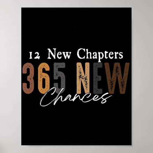 12 New Chapters 365 New Chances  Poster (Vorne)