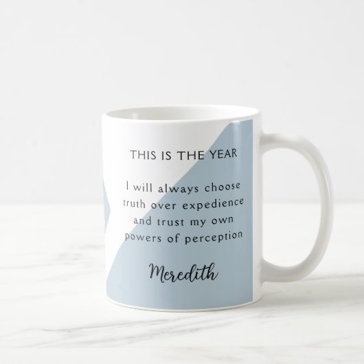 12. New Year Resolution for 2026 Year of Change Kaffeetasse (Rechts)