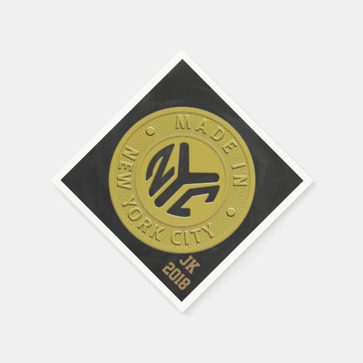 12. New Yorker Token Themed Napkins Serviette (Ecke)
