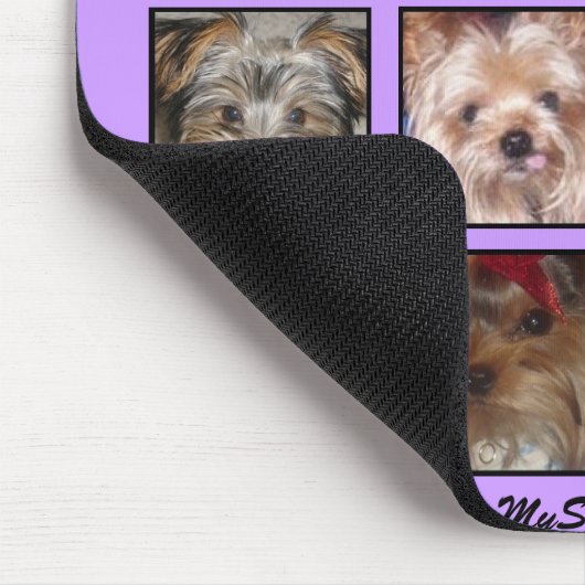 12 NIEDLICHE YORKIES - Mousepad besonders (Ecke)
