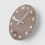 12 Nummern zur Auswahl - Marmoruhr mit Brn-Tan Runde Wanduhr (Winkel)