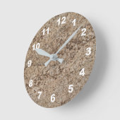 12 Nummern zur Auswahl - Marmoruhr mit Brn-Tan Runde Wanduhr (Winkel)