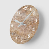 12 Nummern zur Auswahl - Marmoruhr mit Brn-Tan Runde Wanduhr (Winkel)