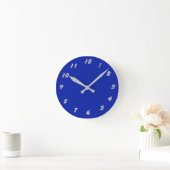 12 Nummern zur Auswahl unter Royal Blue Clock Runde Wanduhr (Zuhause)
