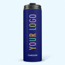 12 oz Blue Vacuum Sealed Tumbler Custom Logo Bulk