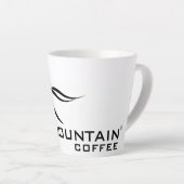 12 oz Latte Tasse mit Sky Mountain Coffee Logo (Rechte Ecke)