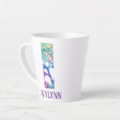 12 oz Mit Monogramm Meerjungfrau gestylt Milchtasse (Linke Ecke)