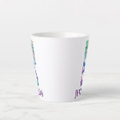 12 oz Mit Monogramm Meerjungfrau gestylt Milchtasse (Vorderseite)