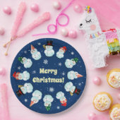 12 Papiertafel für Snowboarder Pappteller (Party)