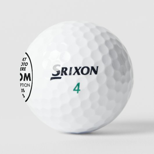 12 Personalisierte Srixon Soft Feel Golf Balls Golfball (Logo)