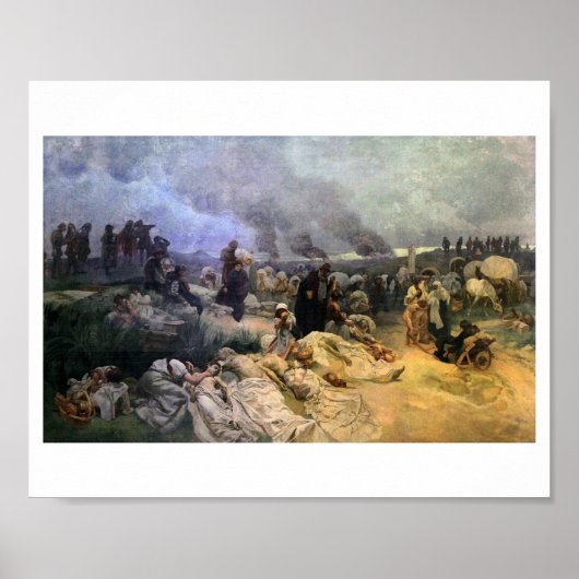 #12 Petr Chelcicky in Vodnany, Mucha Poster (Vorne)