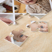 12 Photo Collage Modern Diamond Layout Black Puzzle (Seite)