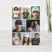 12 Photo Collage Personalized Custom Karte (Vorderseite)
