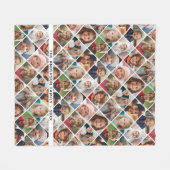 12 Photo Instagram Collage - diamond shaped grid Fleecedecke (Vorderseite (Horizontal))