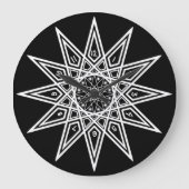 12 Punkte Sternuhr Große Wanduhr (Vorderseite)