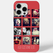 12 quadratische Collage mit Cayenne Hintergrund Case-Mate iPhone Hülle (Rückseite)